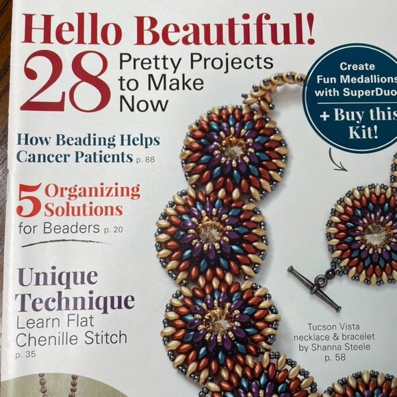 Beadwork Magazine Jewelry Crafting Book u Aug Sept 2017 Vol 20  No 5 - Picture 2 of 8